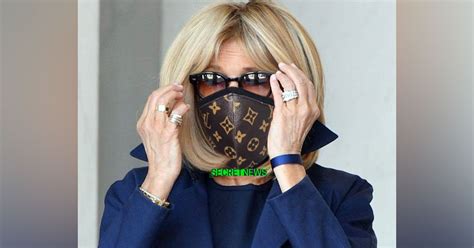 brigitte macron masque louis vuitton fake